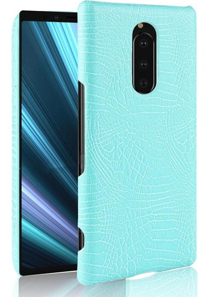 Sony Xperia 1 Koruyucu Kapak Klasik Timsah Için Şık Klasik Kılıf (Yurt Dışından)
