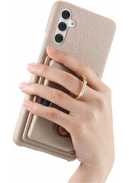 Samsung Galaxy A54 5g Premium Dokulu Deri Kart Yuvaları Halka (Yurt Dışından) fırsatları