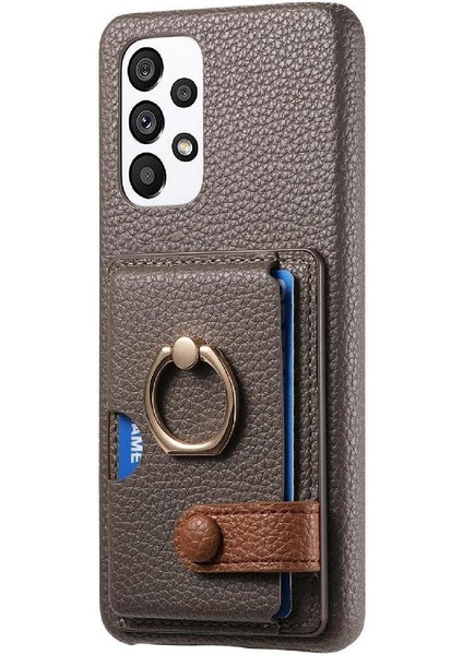 Samsung Galaxy A33 5g Kart Yuvaları Premium Dokulu Deri Yüzük (Yurt Dışından) indirimleri