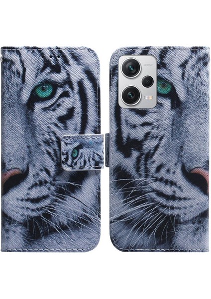 Xiaomi Redmi Not 12 Için Flip Case Pro Artı Boyalı Pu Deri Cüzdan (Yurt Dışından)