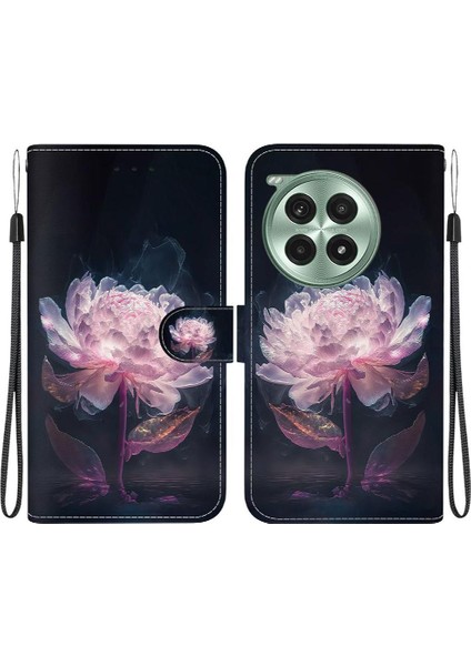 Oneplus Ace 3 Pro Için Kılıf Manyetik Kapatma Pu Deri Cüzdan Kelebek (Yurt Dışından)