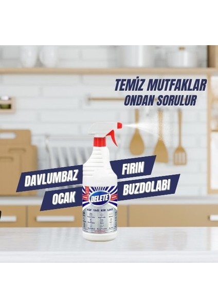 Etkili Çok Amaçlı Ultra Güçlü Leke Çıkarıcı Temizlik Spreyi - Yağ, Kir Ve Leke Çözücü 1000ml