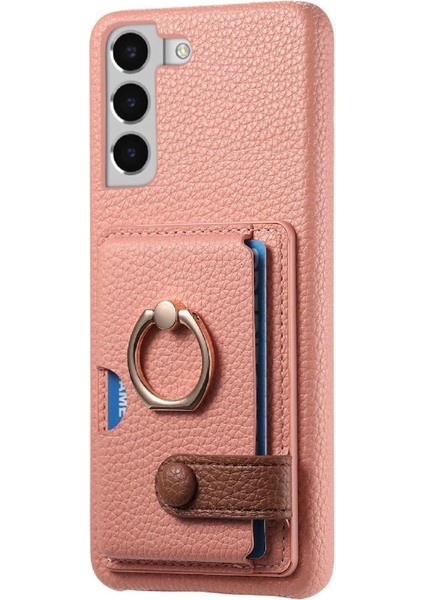 Samsung Galaxy S22 Artı Kart Yuvaları Premium Dokulu Deri Yüzük (Yurt Dışından) indirimleri