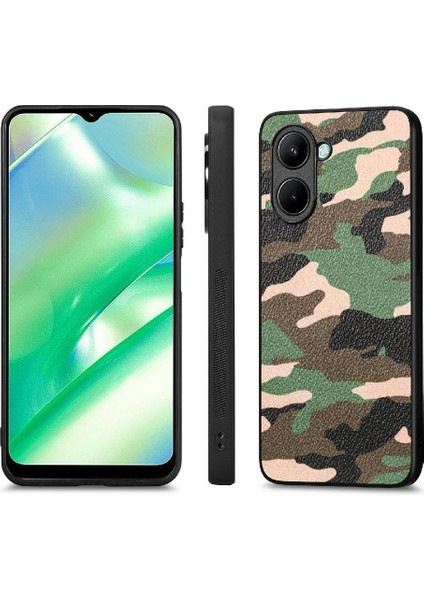 Manyi Mall Realme C33 Hafif Anti Damla Kablosuz Şarj Özgürlüğü Camo Için Kılıf (Yurt Dışından)