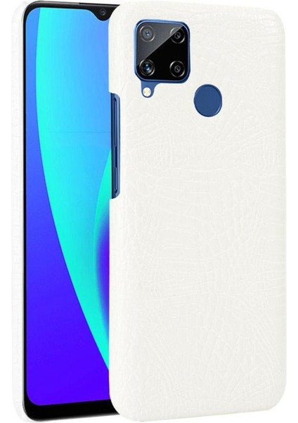 Realme C15 Anti Scratch Klasik Timsah Moda Için Şık Klasik Durumda (Yurt Dışından)