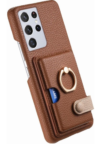 Samsung Galaxy S21 Ultra Kart Yuvaları Halka Standı Premium Dokulu (Yurt Dışından) indirimleri