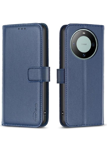 Huawei Mate 60 Çok Renkli Iş Deri Çanta Cüzdan Kartı Için Flip Case (Yurt Dışından)