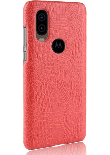 Motorola One Vision Klasik Timsah Moda Için Şık Klasik Kılıf (Yurt Dışından) fırsatları