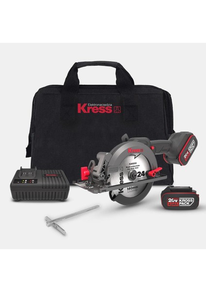 KUE11 20VOLT 4.0AH. Li-Ion 140MM Çift Akülü Kömürsüz Profesyonel Çok Amaçlı Daire Testere