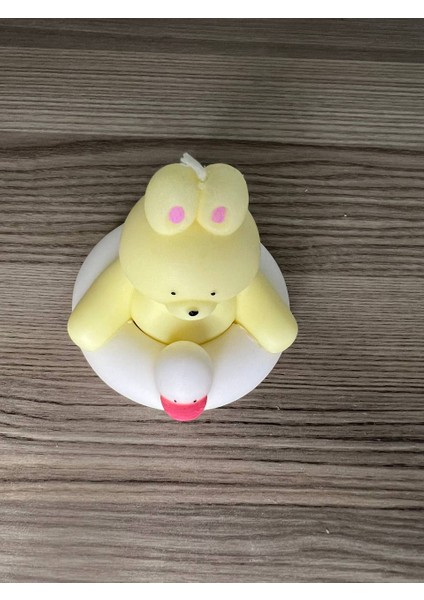Sevimli Tavşan Mum, Havuzda Yüzen Tavşan Mum, Tavşan Mum, Hayvan Mum fiyatları
