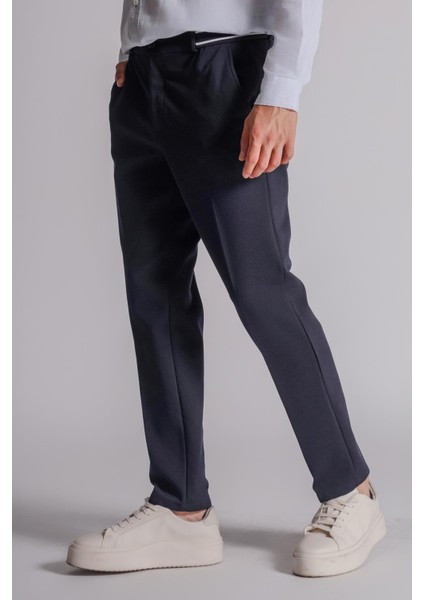 Erkek Yandan Cepli Beli Ribanalı Slim Fit Chino Pantolon Lacivert indirimleri