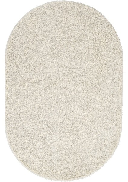 Soft Shaggy Doğal Kaymaz Taban Oval Halı