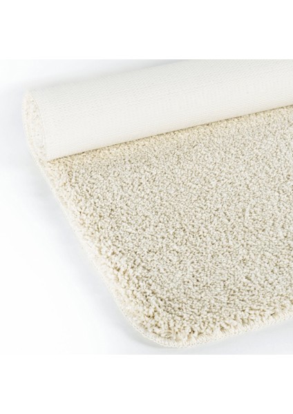 Soft Shaggy Doğal Kaymaz Taban Oval Halı