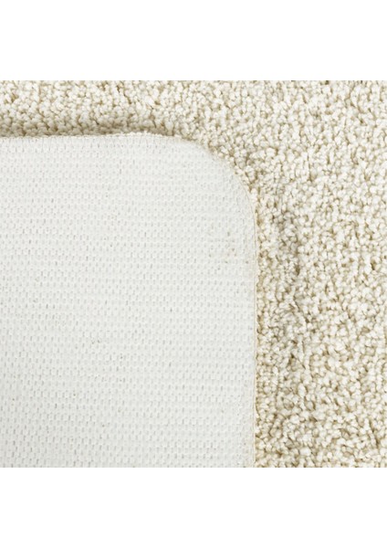 Soft Shaggy Doğal Kaymaz Taban Oval Halı