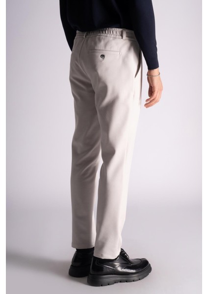 Beli Lastikli Slim Fit Dokulu Chino Pantolon Taş fırsatları