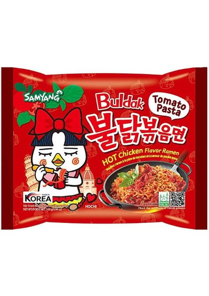 Buldak Tomato Pasta Hot Chicken Flavor 140 gr