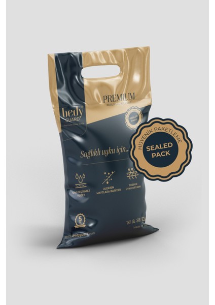 Cool Comfort Çift Kişilik Sıvı Geçirmez Yatak Koruyucu Pamuk Polyester Malzeme fırsatları