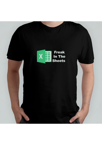 Freak In The Sheets - Excel %100 Pamuklu Bisiklet Yaka T-Shirt Model - 1