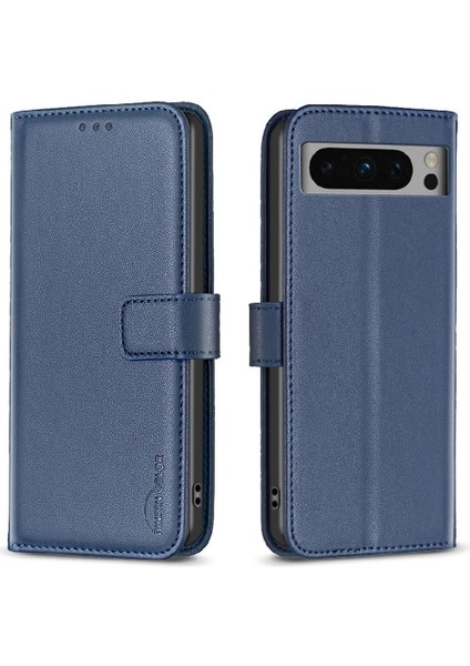 Google Pixel 8 Pro Çok Renkli Deri Kılıf Çoklu Kart Yuvası Için Flip Case (Yurt Dışından)