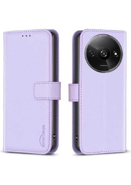 Xiaomi Redmi A3 Deri Kılıf Cüzdan Çok Renkli Çoklu Kart Için Flip Case (Yurt Dışından)