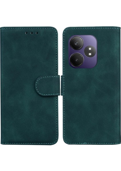 Realme Gt 6 Için Flip Case Standı Tutucu Premium Pu Deri Manyetik Kart (Yurt Dışından)