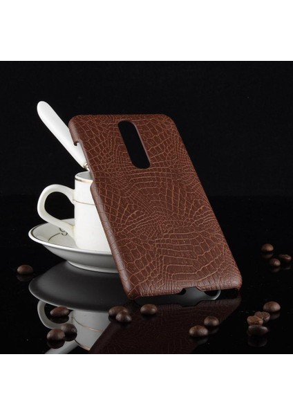 Nokia 3.1 Plus Anti Scratch Klasik Timsah Için Şık Klasik Kılıf (Yurt Dışından)