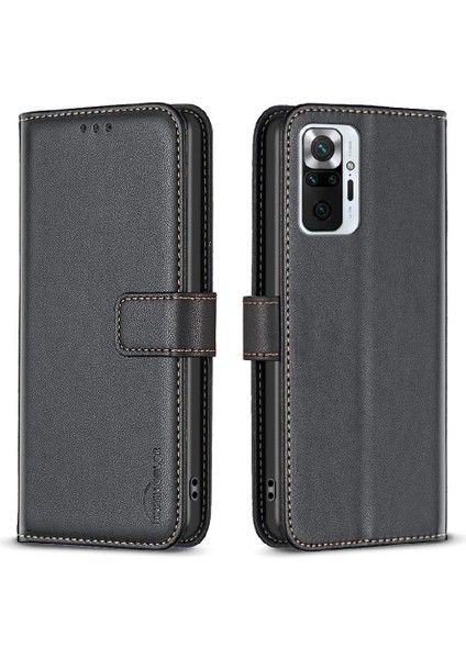 Xiaomi Redmi Not 10 Için Flip Case Pro Max Deri Kılıf Cüzdan Çoklu Kart (Yurt Dışından)