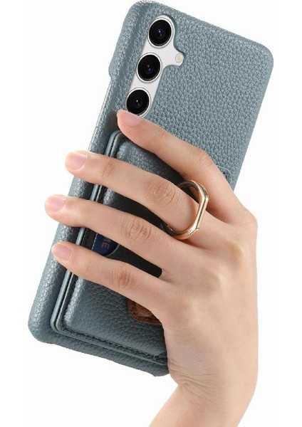 Samsung Galaxy S24 Artı Halka Standı Kart Yuvaları Premium Dokulu (Yurt Dışından) fırsatları