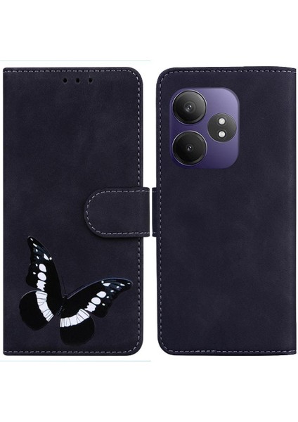 Realme Gt Neo6 Cüzdan Kart Yuvaları Için Flip Case Renk Baskılı Kelebek (Yurt Dışından)