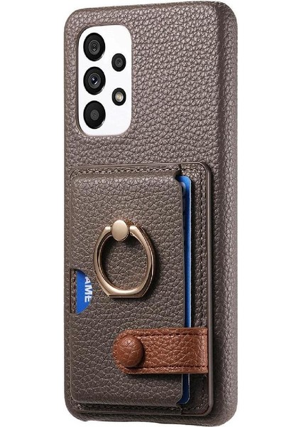 Samsung Galaxy A53 5g Kart Yuvaları Premium Dokulu Deri Yüzük (Yurt Dışından) indirimleri