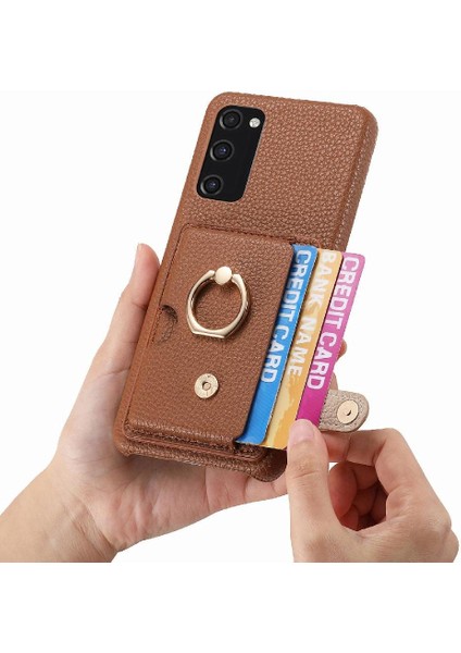 Samsung Galaxy S20 Fe Halka Standı Kart Yuvaları Premium Dokulu (Yurt Dışından) indirimleri