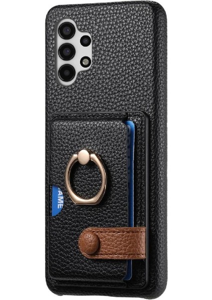 Samsung Galaxy A13 4g Premium Dokulu Deri Halka Standı Kartı (Yurt Dışından) indirimleri