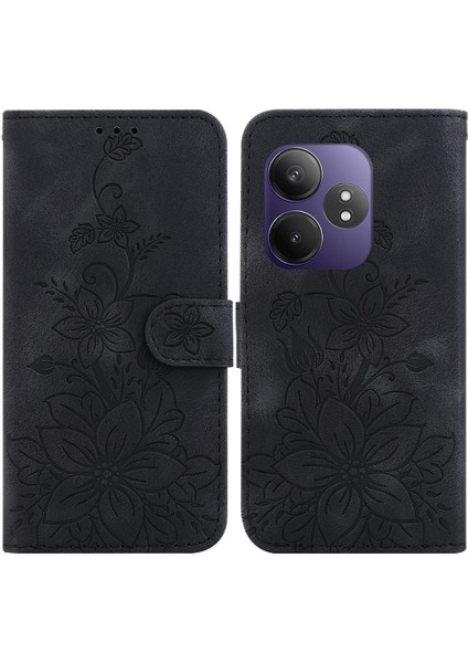 Realme Gt Neo6 Kart Tutucu Kickstand Manyetik Cüzdan Lily Için Flip Case (Yurt Dışından)