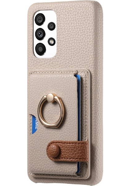 Samsung Galaxy A23 Kart Yuvaları Halka Standı Premium Dokulu Deri (Yurt Dışından) fırsatları