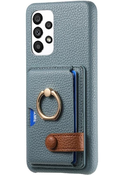 Samsung Galaxy A23 Kart Yuvaları Halka Standı Premium Dokulu Deri (Yurt Dışından) indirimleri