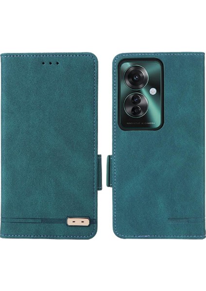 Toka Kart Tutucu ile Oppo RENO11 F 5g Manyetik Cüzdan Için Flip Case (Yurt Dışından)