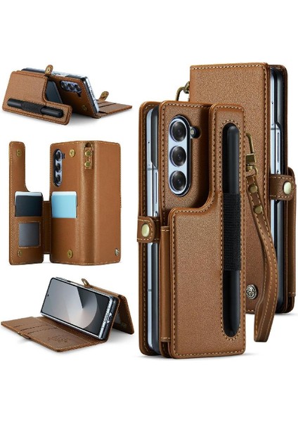 Samsung Galaxy Z Caseme 6 5g Kart Tutucu Ince Kılıf Pu (Yurt Dışından)