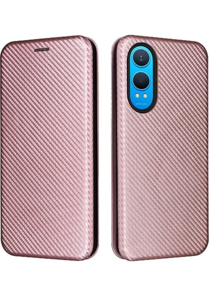 Oneplus Nord Ce4 Lite Kart Ekleme Manyetik Karbon Fiber Için Flip Case (Yurt Dışından)