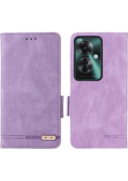 Toka Kart Tutucu ile Oppo RENO11 F 5g Manyetik Cüzdan Için Flip Case (Yurt Dışından)