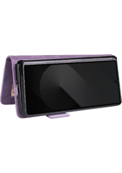 Toka ile Samsung Galaxy Z Flip 6 Kart Tutucu Kapak Için Flip Case (Yurt Dışından)