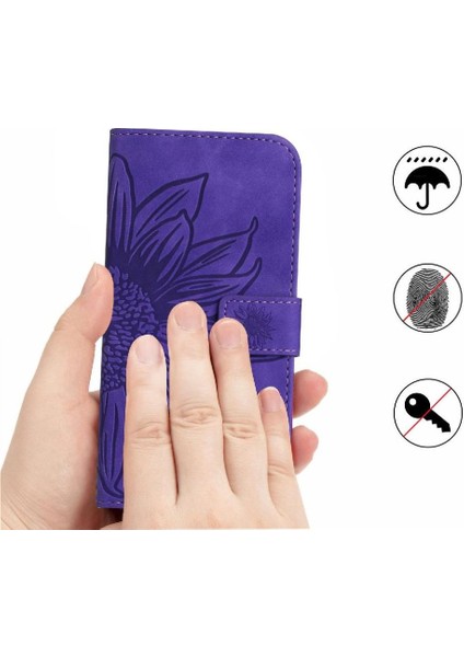 Onur Için Kılıf 200 Lite Kısa Kayış Flip Cüzdan Telefon Kılıfı Kabartmalı Lüks (Yurt Dışından) indirimleri