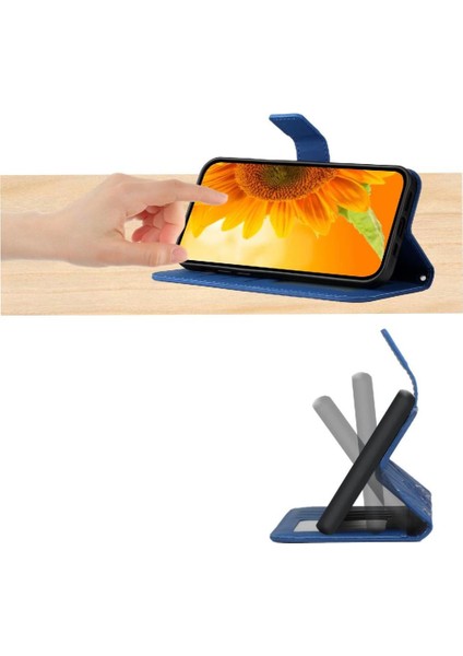 Kart Yuvaları Tutucu Lüks Pu Flip ile Onur 90 Akıllı Kısa Kayış Için Kılıf (Yurt Dışından)