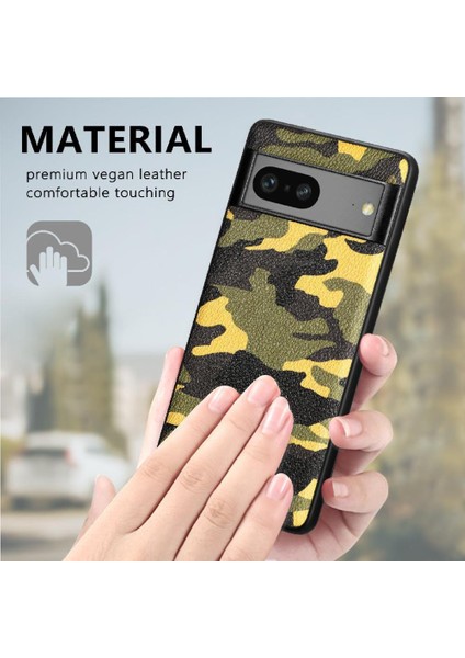 Google Pixel 7A Kablosuz Şarj Özgürlüğü Için Kılıf Anti Damla Camo Tasarım (Yurt Dışından)