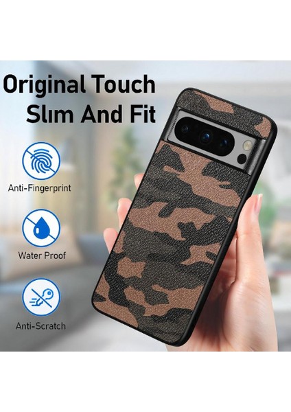 Google Piksel 8 Pro Camo Tasarım Hafif Kablosuz Şarj Için Kılıf (Yurt Dışından)