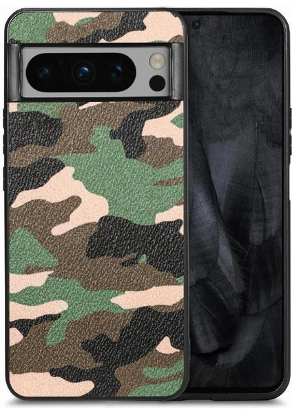 Google Piksel 8 Pro Camo Tasarım Hafif Kablosuz Şarj Için Kılıf (Yurt Dışından)