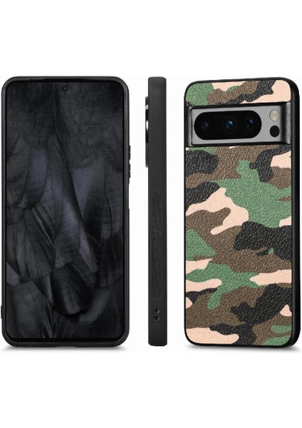 Google Piksel 8 Pro Camo Tasarım Hafif Kablosuz Şarj Için Kılıf (Yurt Dışından)