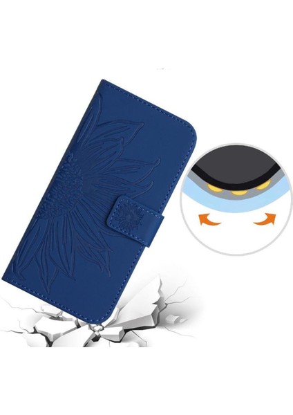 Oppo RENO12 5g Kabartmalı Ayçiçeği Flip Cüzdan Telefon Kılıfı Için Pu (Yurt Dışından) indirimleri