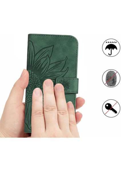 Oppo RENO12 5g Kabartmalı Ayçiçeği Flip Cüzdan Telefon Kılıfı Için Pu (Yurt Dışından) modelleri