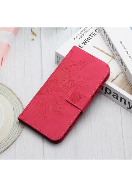 Oppo RENO12 Pro 5g Flip Cüzdan Telefon Kılıfı Için Kabartmalı Ayçiçeği ile (Yurt Dışından) fırsatları