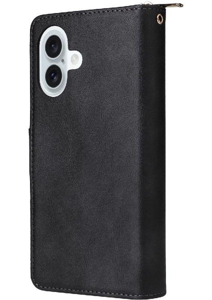 IPhone 16 Için Kılıf Artı 9 ile El Kayışı Cüzdan Kılıf ile Fermuarlı Cebi (Yurt Dışından) fiyatları